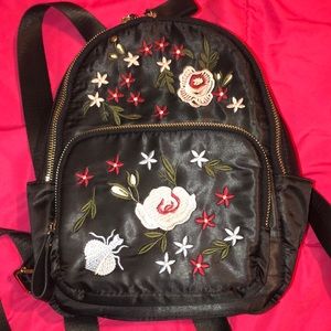 A little backpack with roses